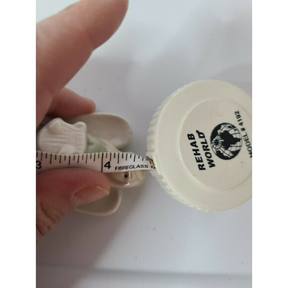 Angel Holding Harp Statue Hand Painted  Vintage - Picture 6 of 6